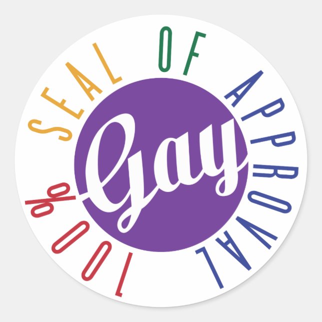 Gay Seal of Approval Sticker (Front)