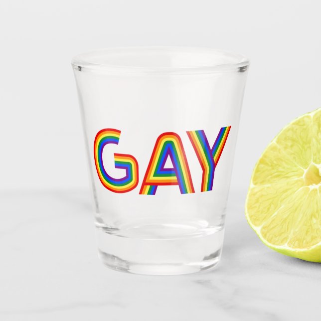 GAY SHOT GLASS (Front)