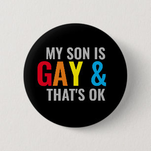 Gay Son 6 Cm Round Badge