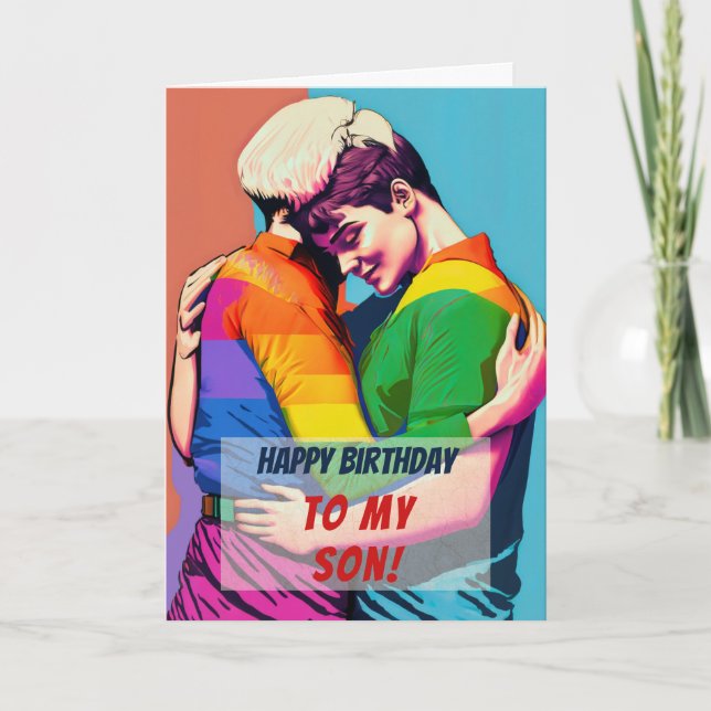 Gay Son from Mum Birthday Card (Front)