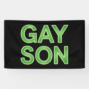 Gay Son Funny LGBTQ Pride Banner