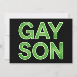 Gay Son Funny LGBTQ Pride Invitation