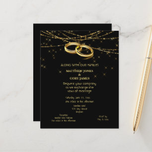 Gay Sparkling Lights and Gold Wedding Rings