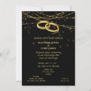 Gay Sparkling Lights and Gold Wedding Rings
