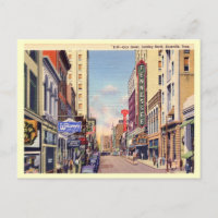 Gay Street, Knoxville, Tennessee Vintage Postcard