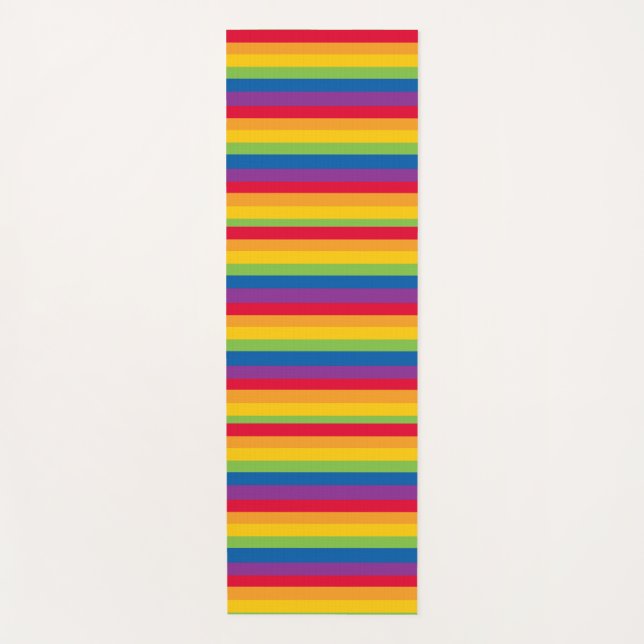 Gay Stripes Yoga Mat (Front)