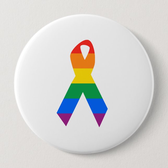 Gay Suicide Awareness 10 Cm Round Badge (Front)