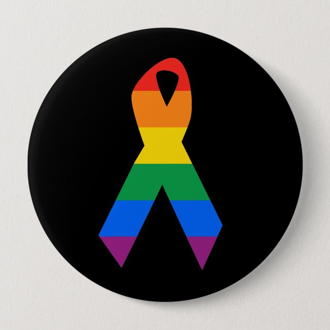 Gay Suicide Awareness 10 Cm Round Badge (Front)