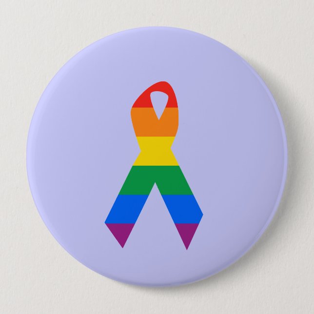 Gay Suicide Awareness 10 Cm Round Badge (Front)