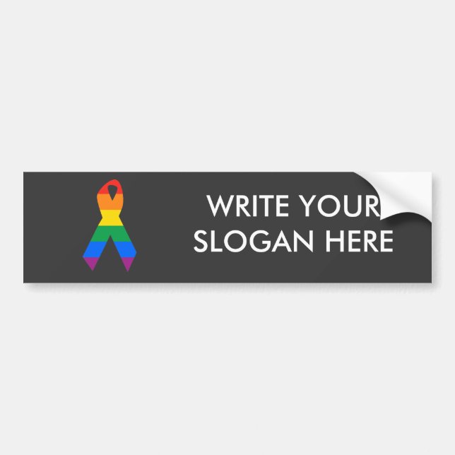 Gay Suicide Awareness Bumper Sticker (Front)