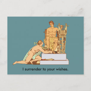 Gay Surrender to your Wishes Postcard