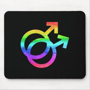 Gay Symbol LGBT Pride Gay Man Gift Mouse Mat