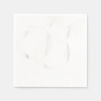 Gay symbols napkin