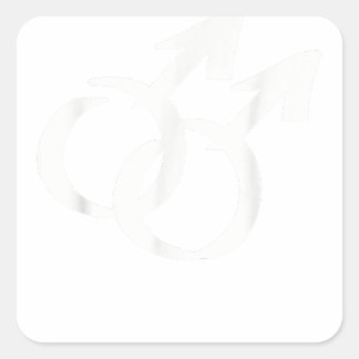 Gay symbols  square sticker