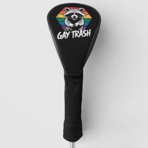 Gay Trash Racoon LGBTQ Pride Vintage Golf Head Cover