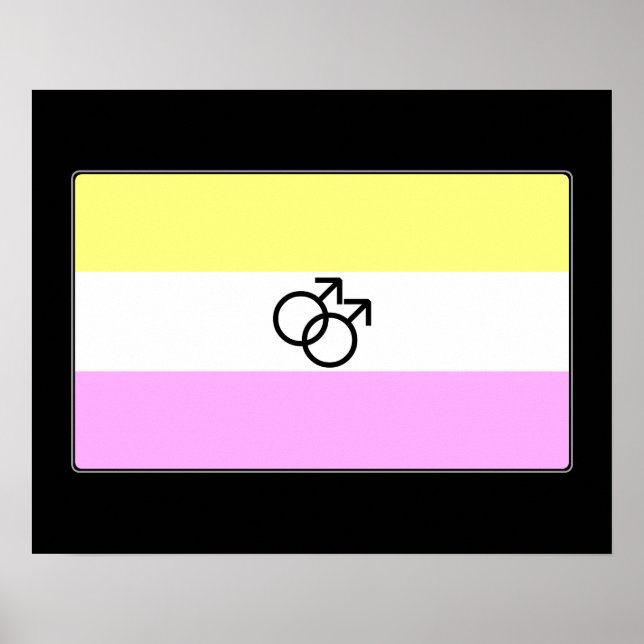 Gay Twink Pride Flag Poster (Front)