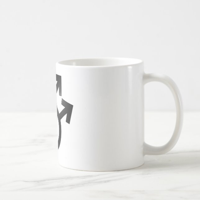 Gay Union Symbols, Mars, Male Couple, Marriage Coffee Mug (Right)