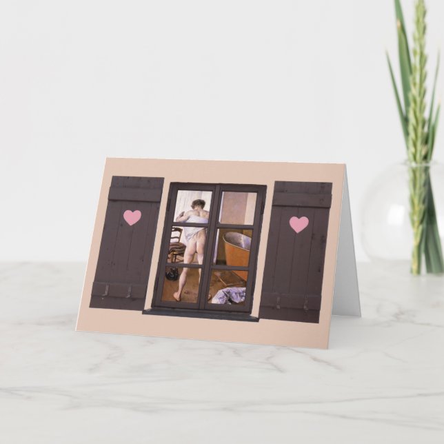 Gay Valentine I'm Ready Holiday Card (Front)