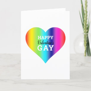 Gay Valentines Day Holiday Card