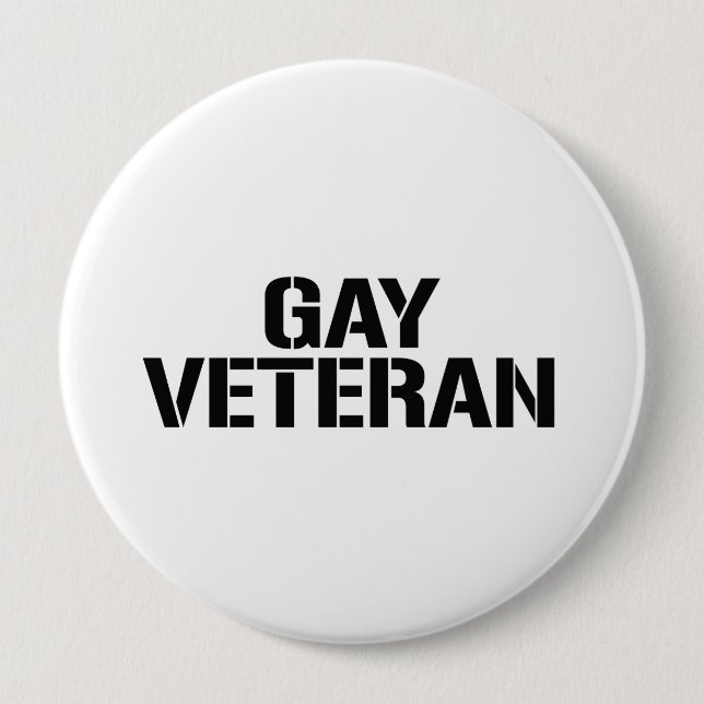 GAY VETERAN 10 CM ROUND BADGE (Front)