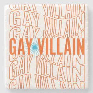 Gay Villain Funny Meme LGBT Gay Pride Lesbian LGBT Stone Coaster