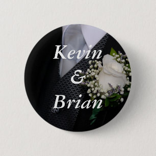 Gay Wedding 6 Cm Round Badge