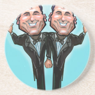 Gay Wedding Cake Dolls Coaster