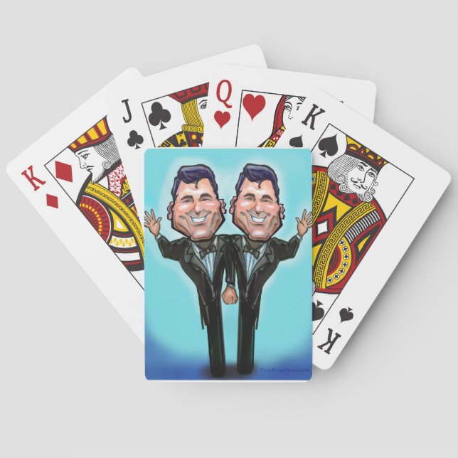 Gay Wedding Cake Dolls Playing Cards (Back)