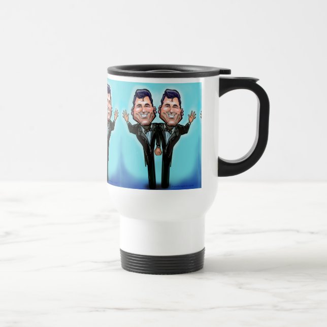 Gay Wedding Cake Dolls Travel Mug (Right)