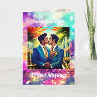 Gay Wedding Congratulations Card