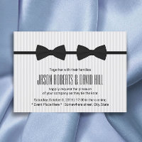 Gay Wedding Double Bow Ties Classic