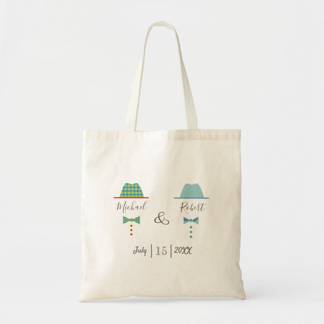 Gay Wedding Favour Tote Bag (Front)