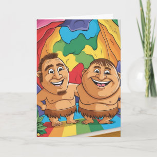 gay WEDDING INVITATION two become one