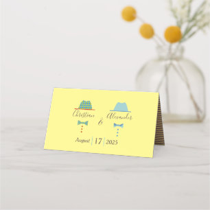 Gay Wedding Place Card