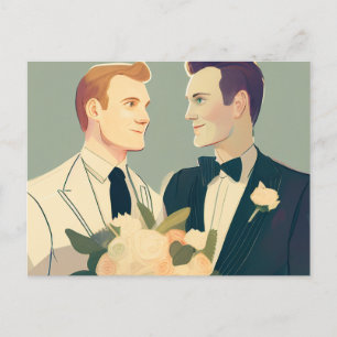 Gay Wedding Postcard