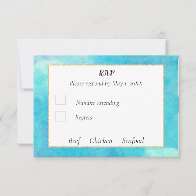 Gay Wedding RSVP Card (Front)