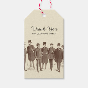 Gay Wedding Thank You Tags Favour Vintage Style