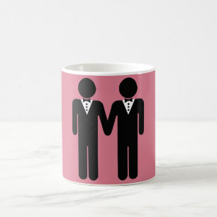 GAY WEDDING TOPPER MEN -.png Coffee Mug