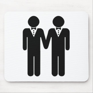 GAY WEDDING TOPPER MEN -.png Mouse Mat