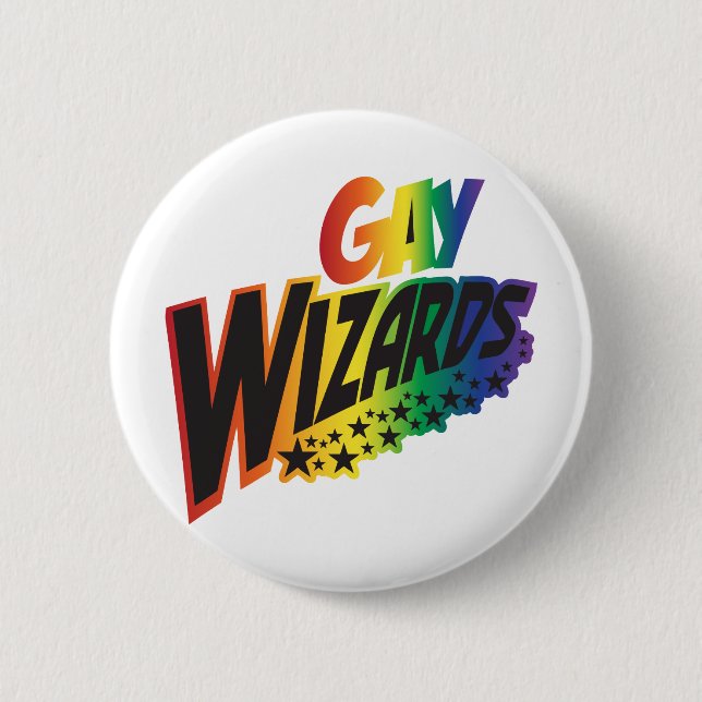 Gay Wizards 6 Cm Round Badge (Front)