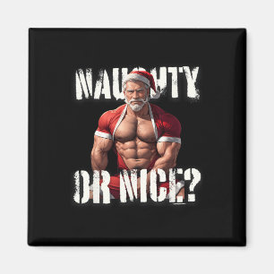 Gay Xmas Muscle Daddy Bear Nice Santa Pride LGBTQ  Magnet