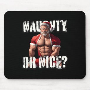 Gay Xmas Muscle Daddy Bear Nice Santa Pride Lgbtq Mouse Mat