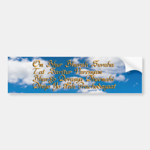 Gayatri mantra bumper sticker