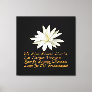 Gayatri mantra canvas print