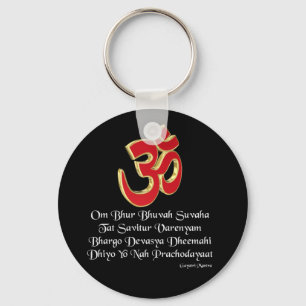 Gayatri mantra key ring