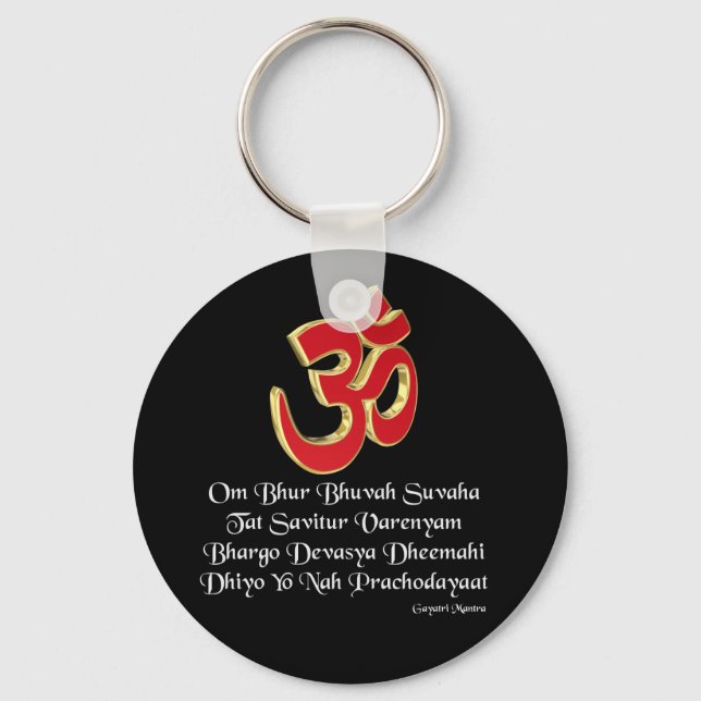 Gayatri mantra key ring (Front)