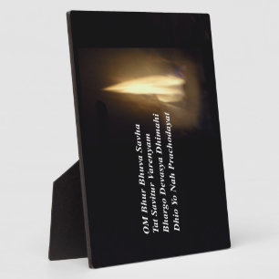 Gayatri Mantra Prayer Om Bhur Bhuvah, Plaque