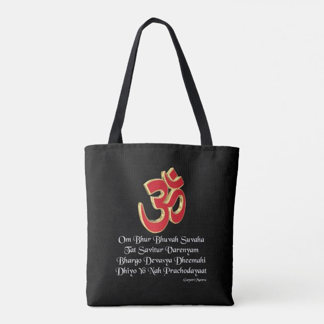 Gayatri mantra tote bag (Back)