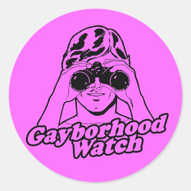 Gayborhood Watch Sticker (Front)