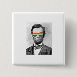 Gaybraham Lincoln 15 Cm Square Badge